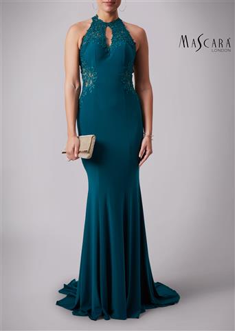 Beautiful Mascara fit and flare floor length dress