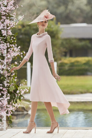 Beautiful dipped hem dress by Rosa Clara 5G118