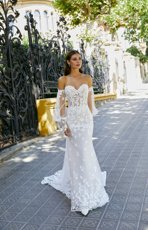 Savannah 69715 - Sofi Designs Bridal Beautiful fit and flare dress by Ronald Joyce